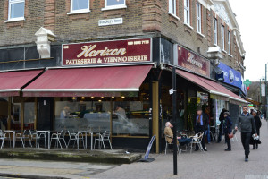 Russell favours a coffee at Horizon, corner of Burghley Road. Photo: SE