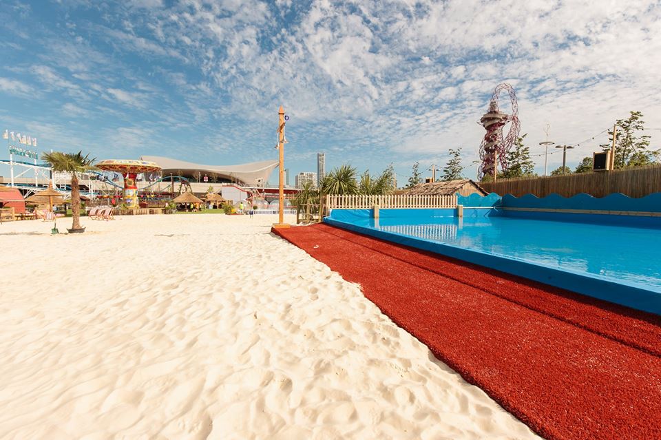 Plenty of sand - and, at weekends, people. Photo: BE