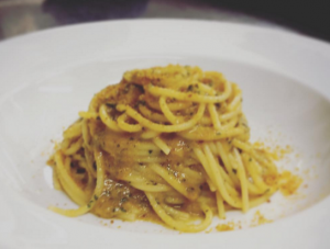 Spaghetti with bottarga. Photo: Instagram 